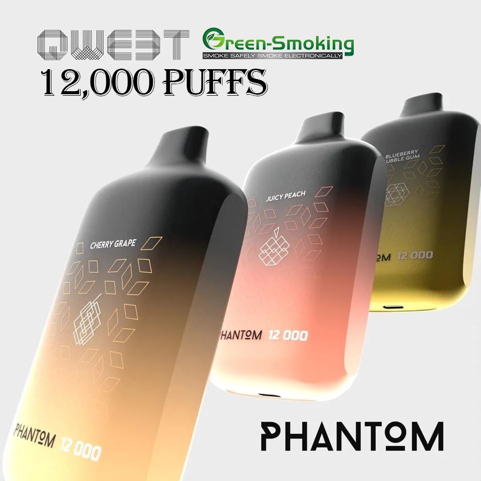 QWEET Phantom 12000 Puffs Disposable e cig Green Smoking